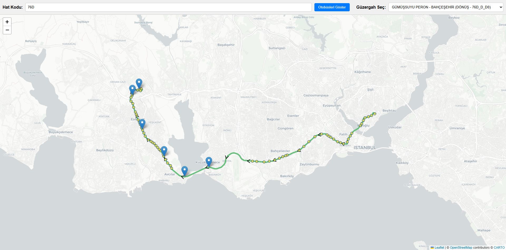 IETT Bus Tracker project artwork