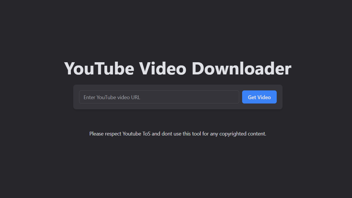 Youtube Video Downloader project artwork